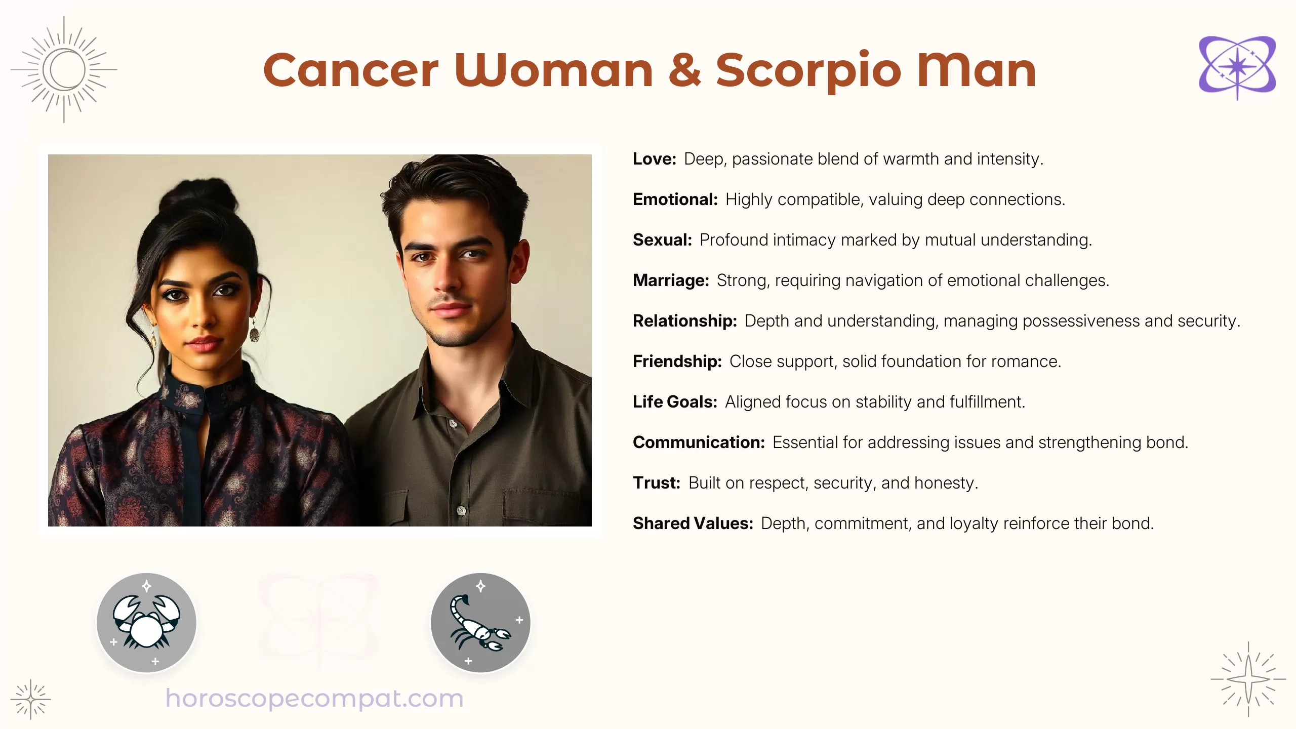 Cancer Woman and Scorpio Man Compatibility