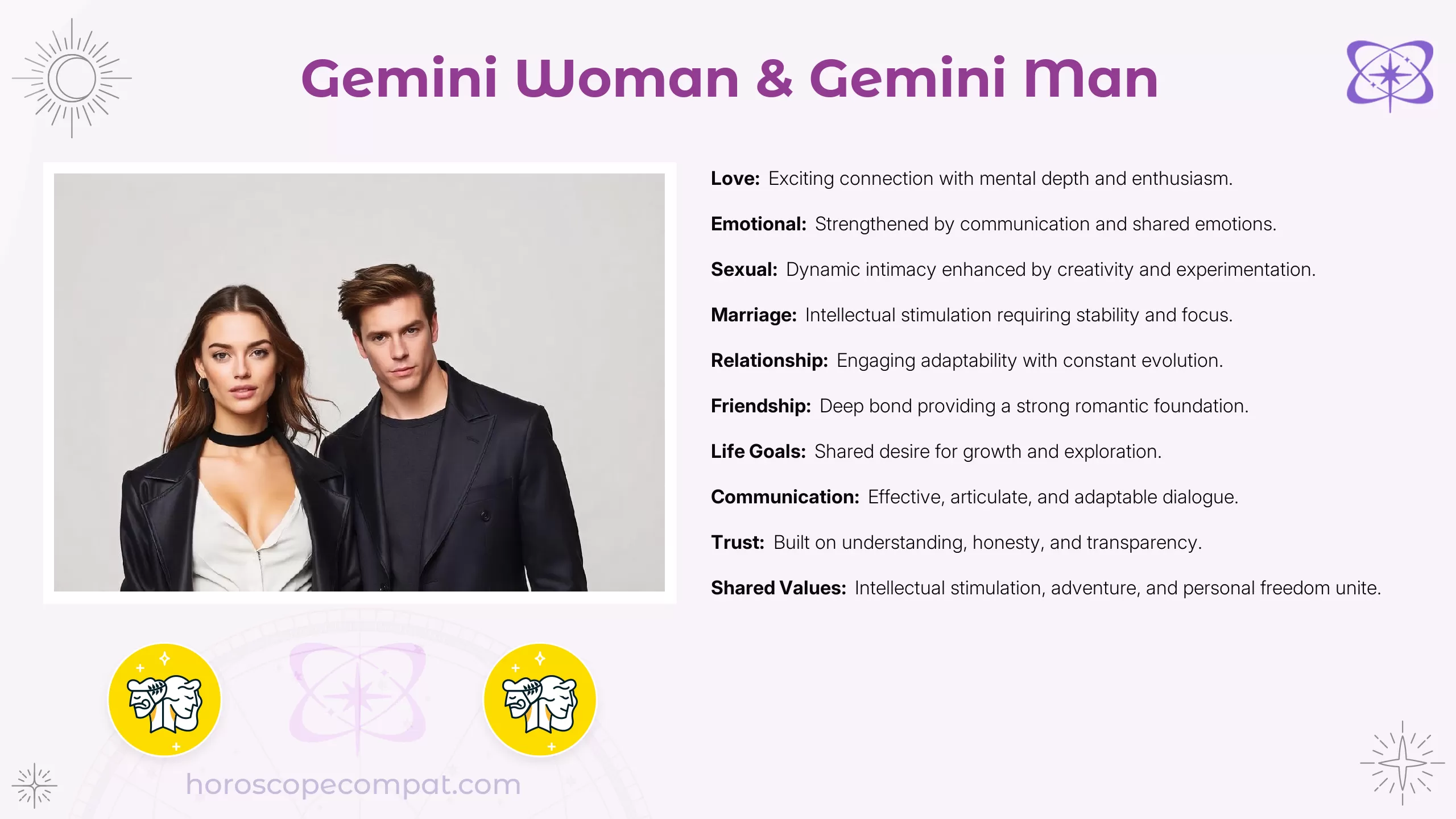 Gemini Woman and Gemini Man Compatibility