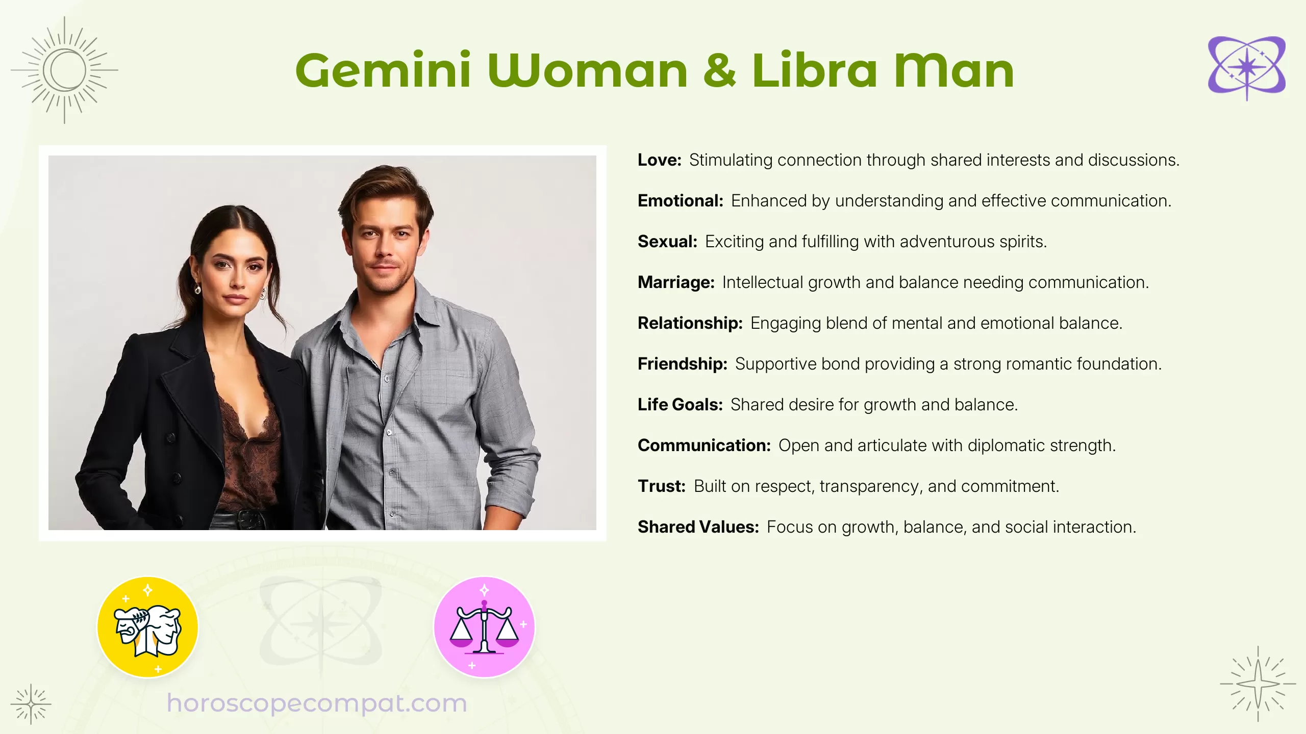 Gemini Woman and Libra Man Compatibility