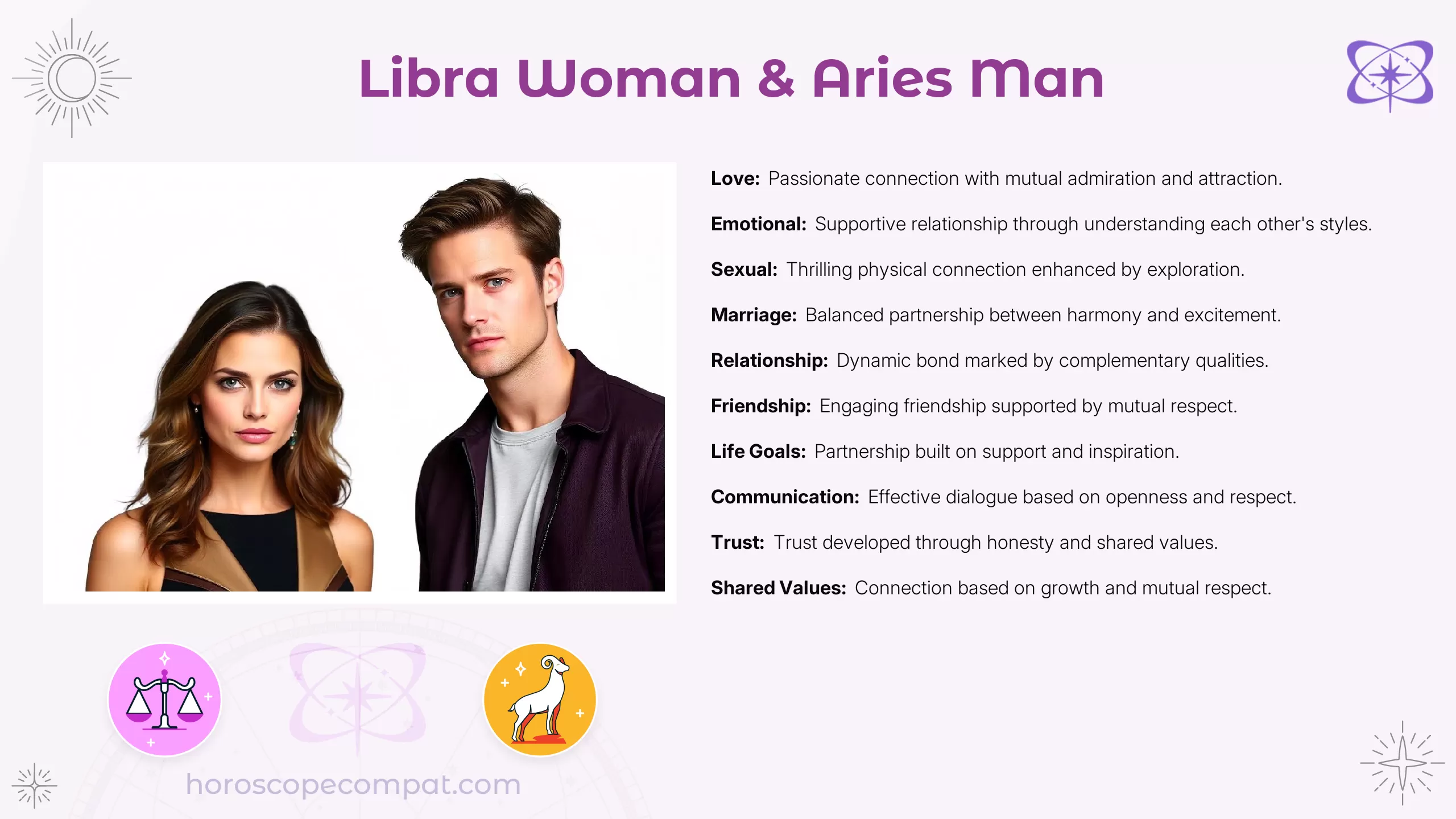 Libra Woman and Aries Man Compatibility