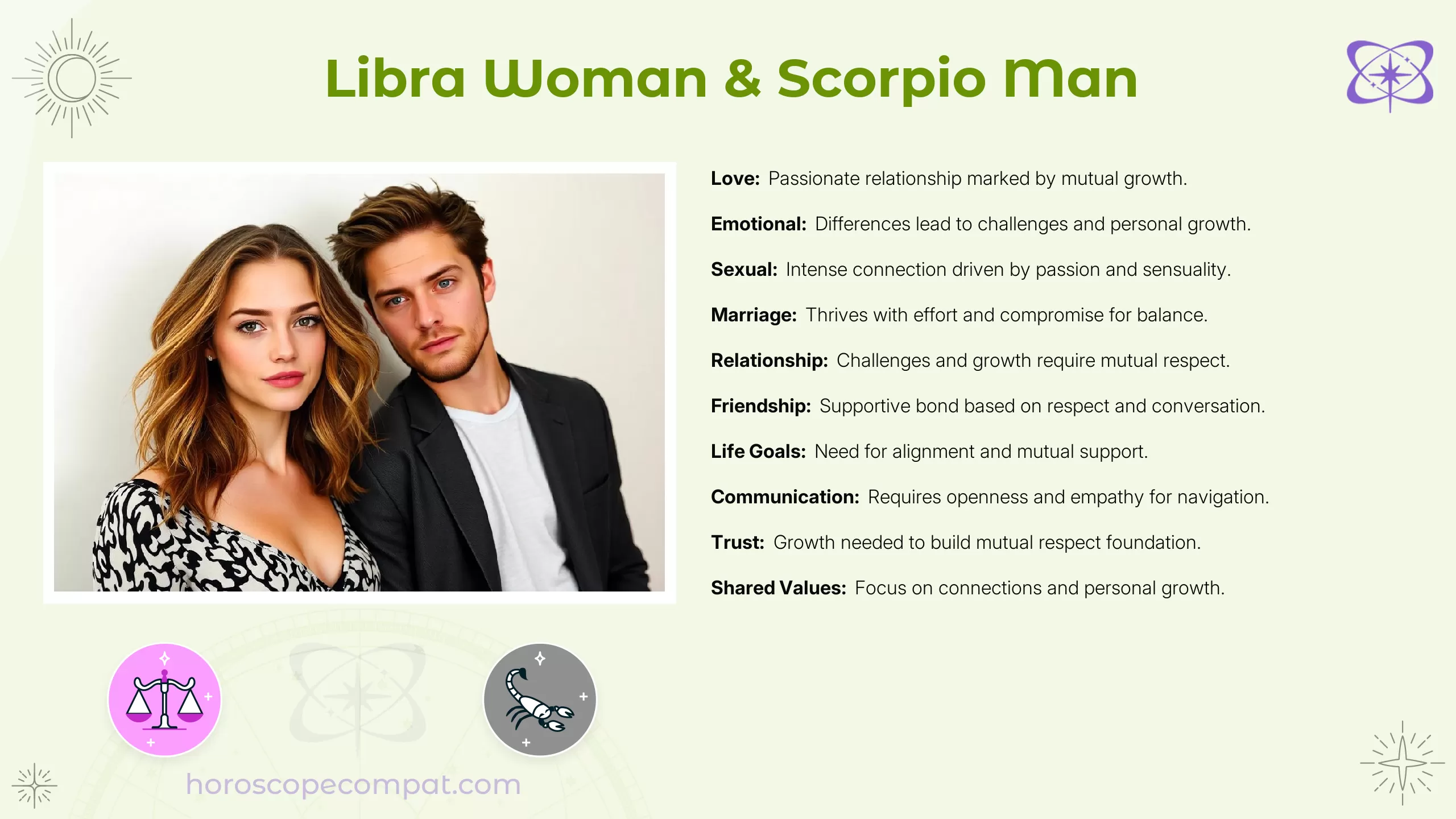 Libra Woman and Scorpio Man Compatibility