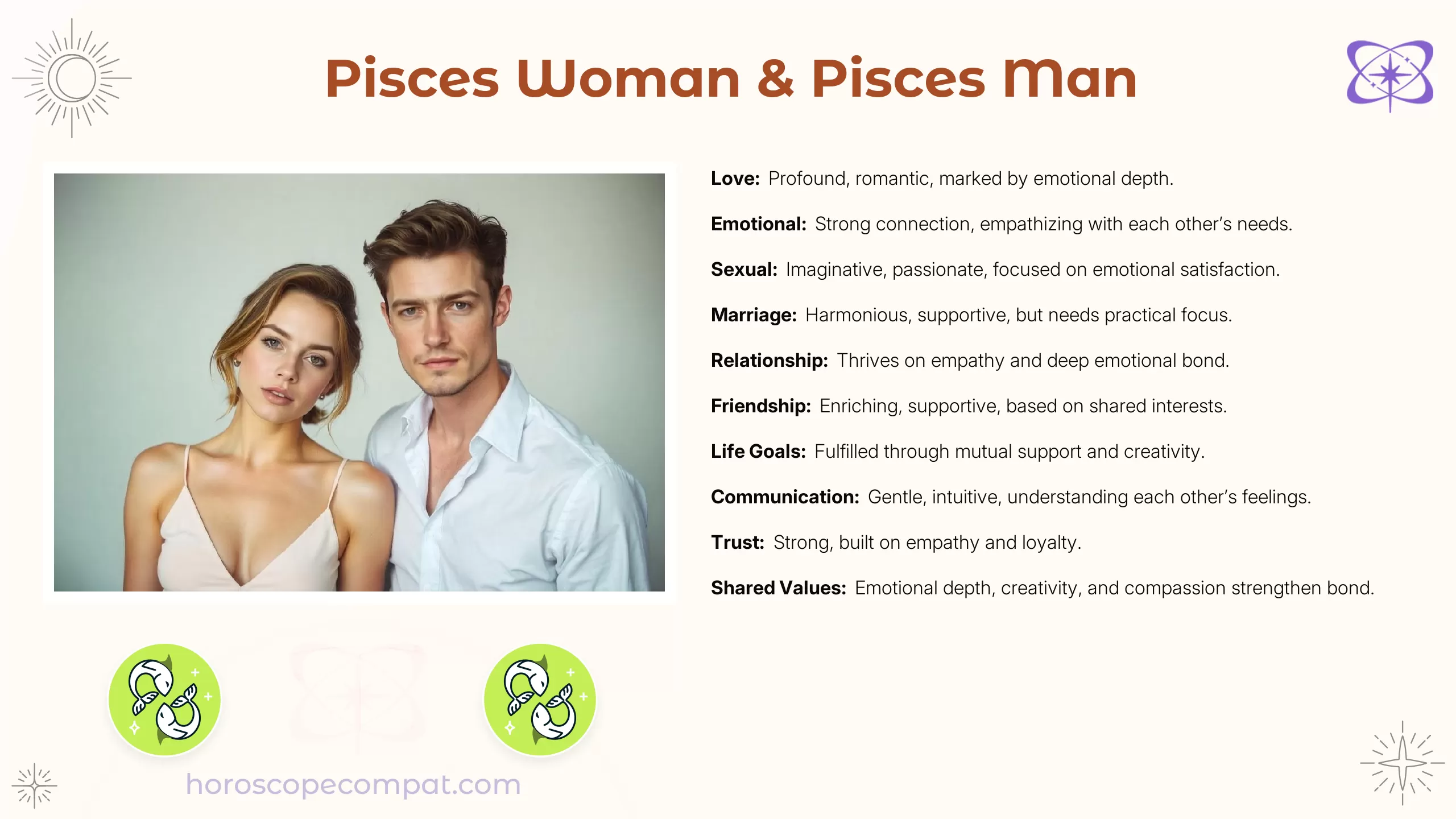 Pisces Woman & Pisces Man Compatibility