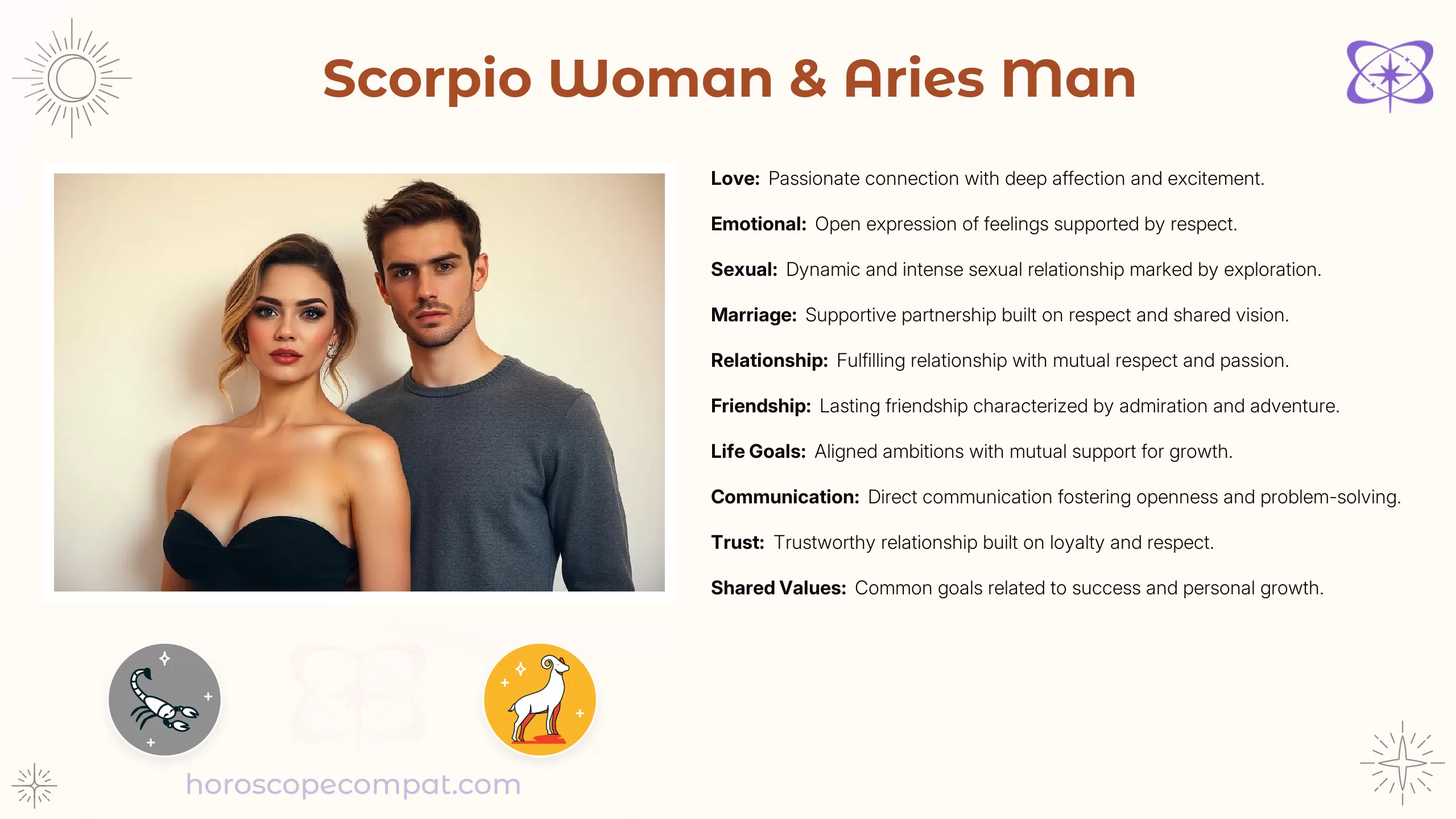 Scorpio Woman and Aries Man Compatibility