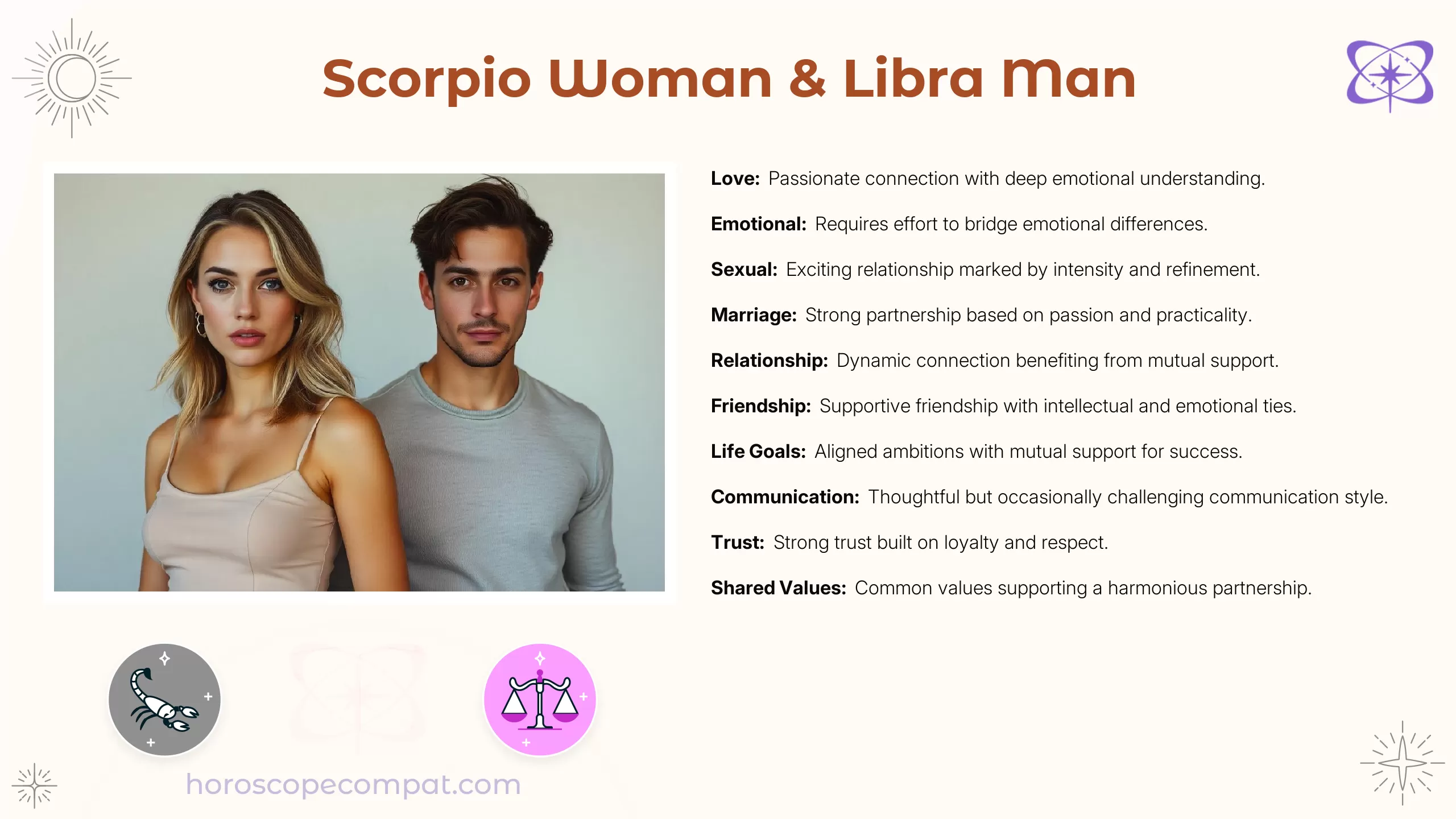 Scorpio Woman and Libra Man Compatibility