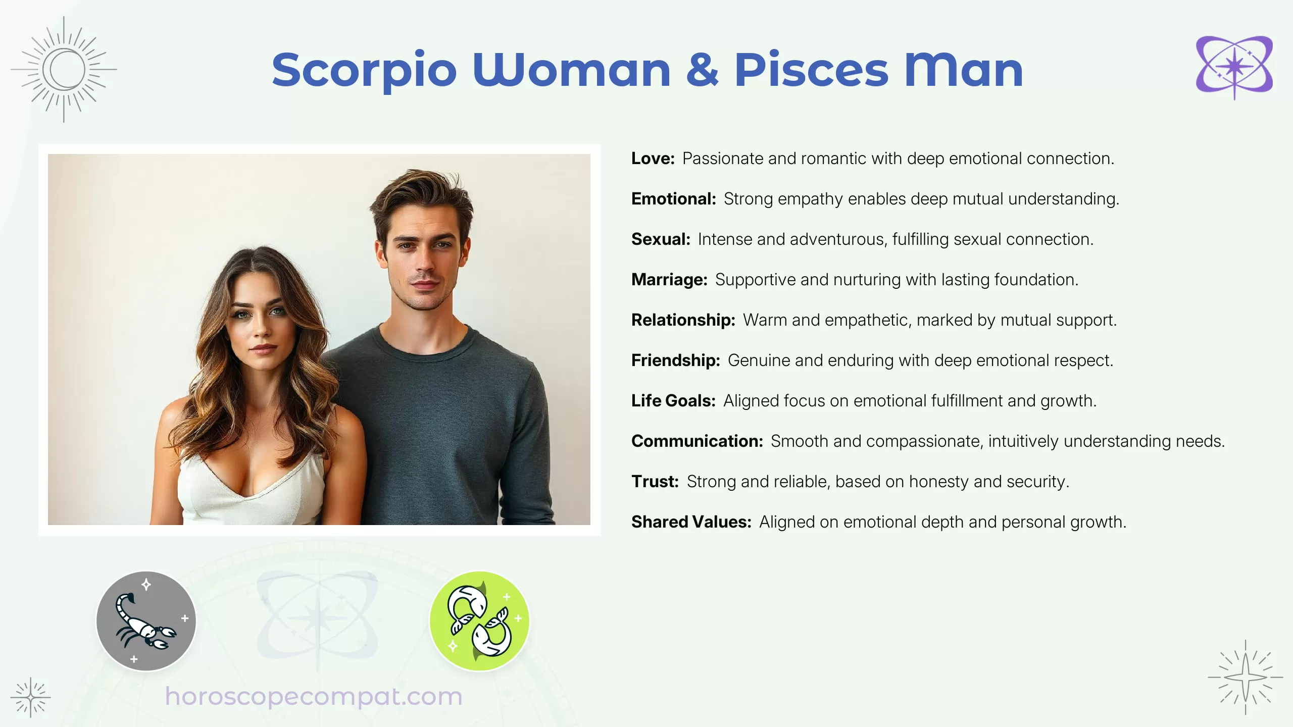 Scorpio Woman and Pisces Man Compatibility