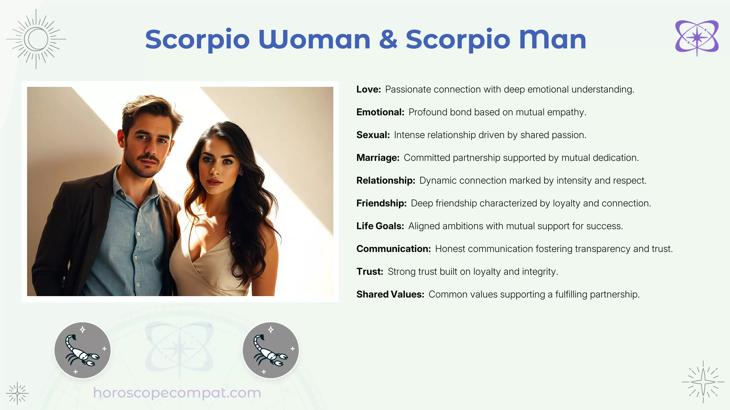 Scorpio Woman and Scorpio Man Compatibility