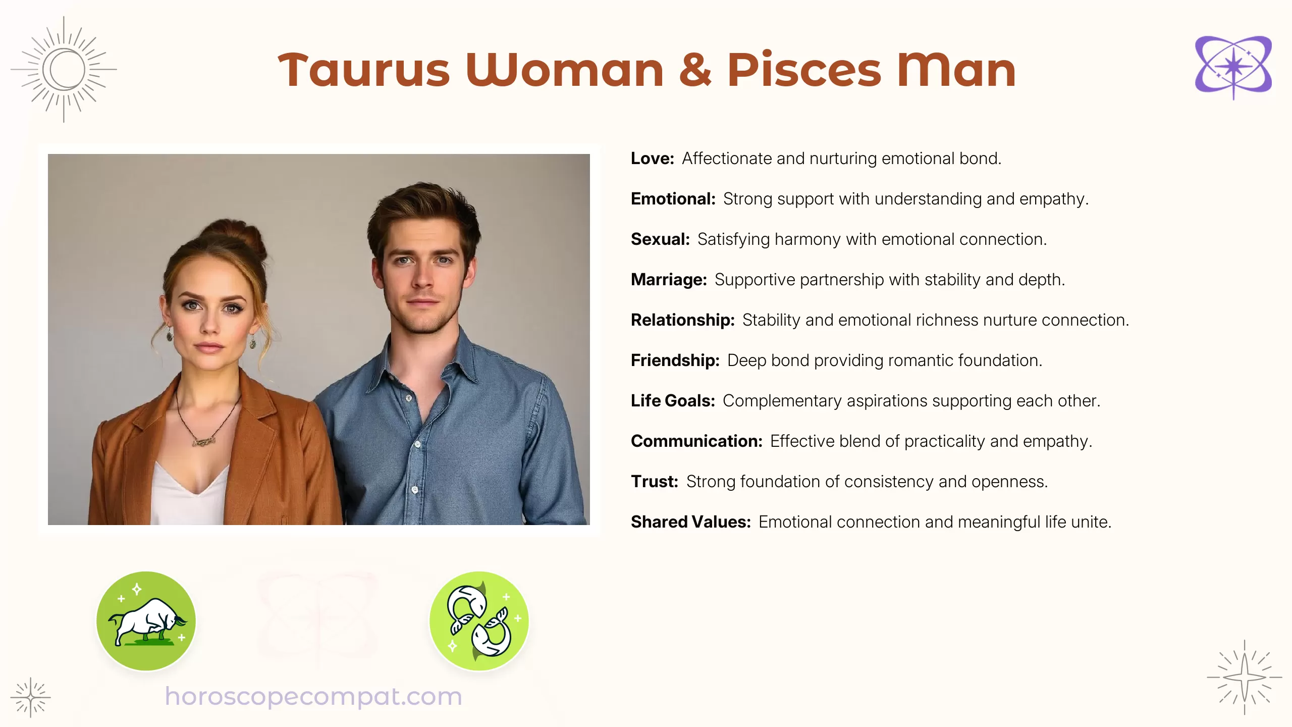 Taurus Woman and Pisces Man Compatibility