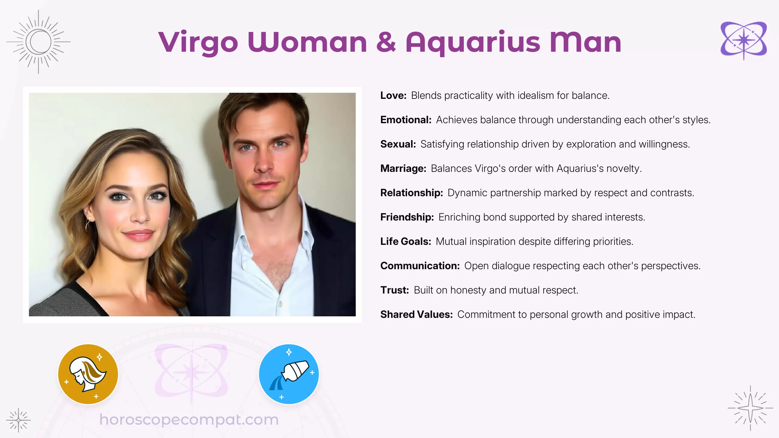 Virgo Woman and Aquarius Man Compatibility