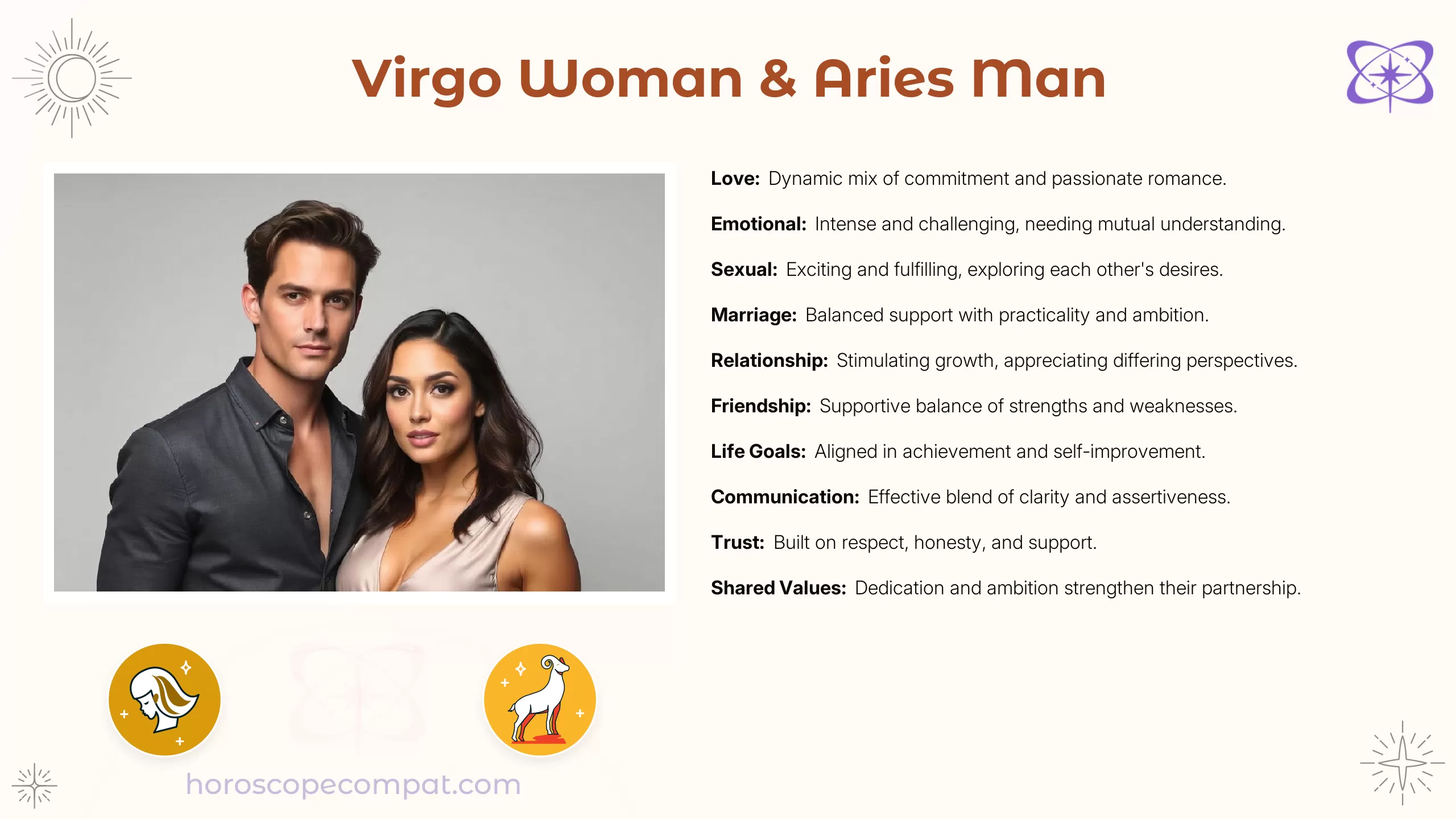 Virgo Woman and Aries Man Compatibility