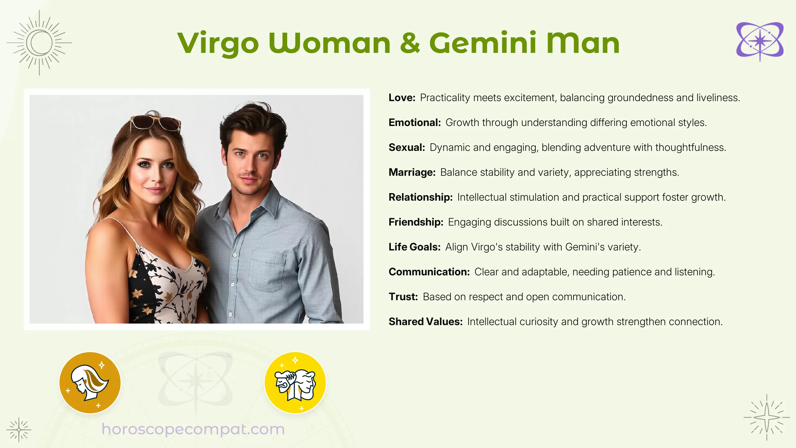 Virgo Woman and Gemini Man Compatibility - Compatibility