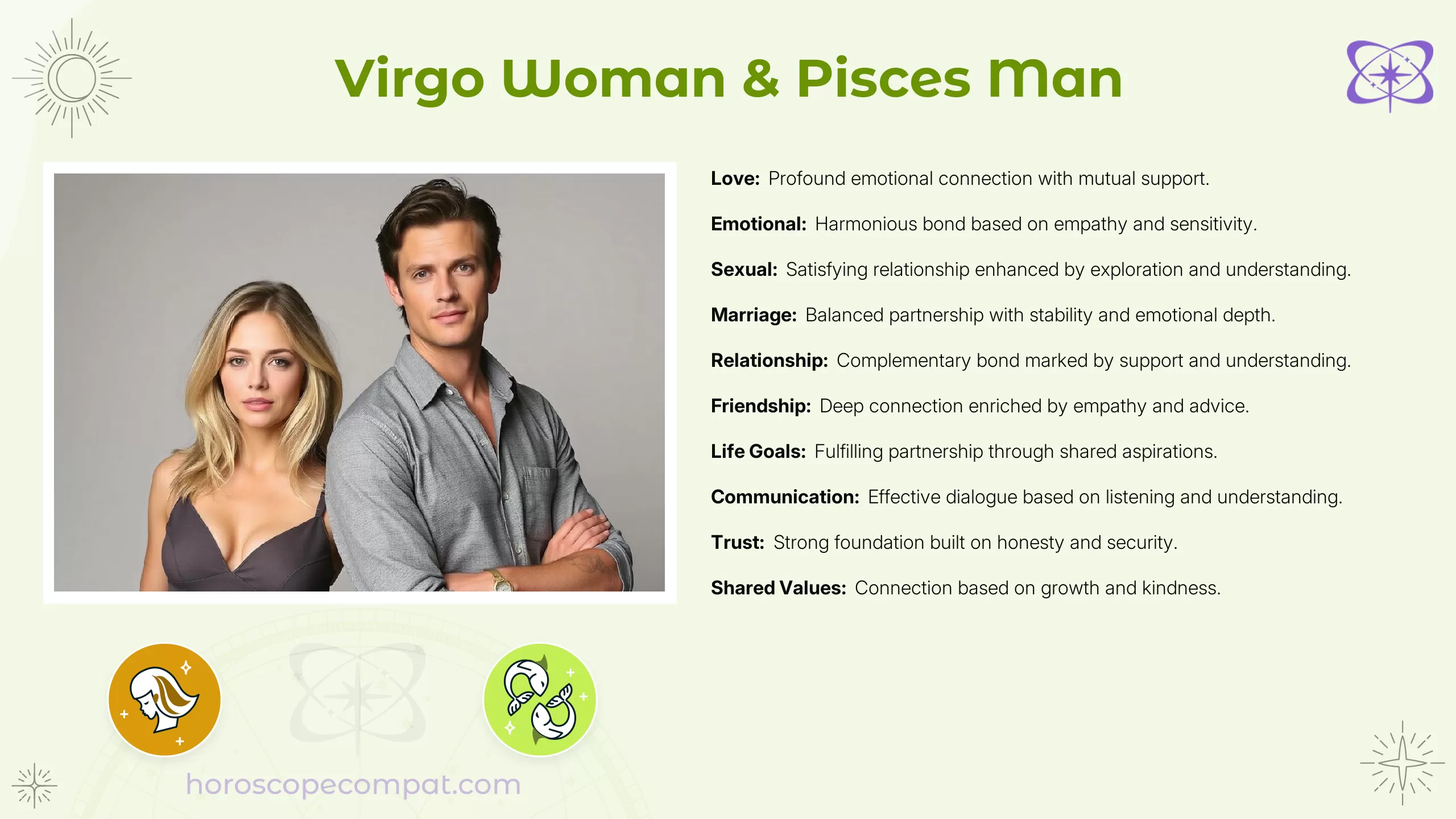 Virgo Woman and Pisces Man Compatibility