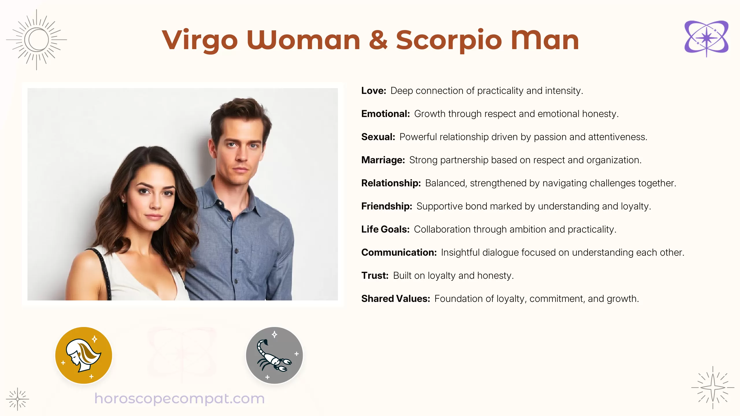 Virgo Woman and Scorpio Man Compatibility