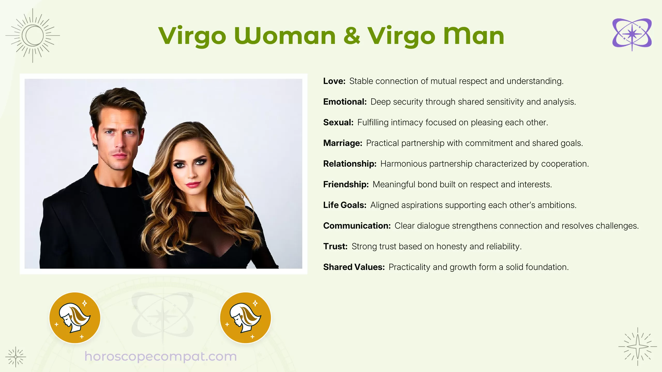 Virgo Woman and Virgo Man Compatibility